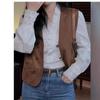 Camisa Blanca Francesa Bordada con Encaje Calado de Cuello en V y Manga Larga para Mujer Diseño Nuevo de Principios de Otoño Top Elegante Holgado