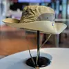 Novo Chapéu de Cowboy Ocidental Retrô para Mulheres, Proteção Solar de Verão, Chapéu de Pescador de Aba Larga, Versátil, Chapéu de Pescador Emagrecedor, Moderno