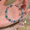 Pulseira simples redonda com flor de zircônia banhada a ouro 18k real para mulheres, pulseira de alta costura, joia elegante e versátil