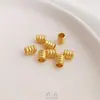 Retención de Color Fuerte Arena Dorada Cintura Delgada Cuentas Tubo Cuentas Barril Cuentas Guisante Luna Trébol de Cuatro Hojas Separadores de Cuentas Cuentas para Joyería Hecha a Mano DIY