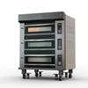 Forno de padaria comercial forno de computador em camadas memória menu controle de temperatura independente aquecimento uniforme