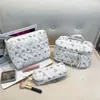 Nueva Bolsa de Cosméticos Estilo Coreano de Material de Burbujas con Gran Capacidad, Almacenamiento Acolchado, Portátil, Suave, Bolsa de Cosméticos de Mano