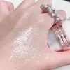 Polvo Brillante para Uñas, Polvo de Hada Chispeante, Polvo Iluminador, Polvo Flash Iluminador, Iluminador de Brillo Fino Galaxia