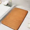 Felpa de coral engrosada acolchada bordada felpudo alfombrilla de baño alfombrilla para el hogar alfombrilla absorbente de baño alfombra de puerta transfronteriza