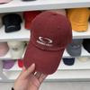 Boné de Baseball Tendência de Rua da Coreia do Sul Bordado com Letras Aba Larga Feminino Top Macio Grande para Cabeça Novos Chapéus 2025
