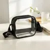 Bolsa de Maquiagem Transparente à Prova d'Água de PVC Portátil para Higiene Pessoal, Bolsa Ita, Item de Suporte para Shows