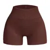 Pantalones Cortos de Yoga Sin Costuras de Hilo Pantalones de Tres Cuartos Estilo Europeo y Americano de Cintura Alta Deportivos para Correr Fitness para Mujeres