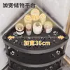 Estante de almacenamiento móvil para el hogar Mai estante de almacenamiento de pie para cocina esquina de baño triangular multicapa