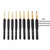Ganchillo Simple TPR Silicona Ganchillo Mango Negro Ganchillo Dorado