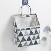 Bolsa de almacenamiento para colgar en la pared, de tela de lino y algodón, para artículos diversos, para libros, para colgar en la pared, para puerta trasera, pequeña bolsa de tela
