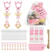 Llavero de Corona de Ángel de Cristal Transfronteriza Regalo Pegatinas de Dulces para Regalar, Bautizo, Comunión, Regalos para Invitados