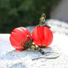 Nuevas Joyas Europeas y Americanas Transfronterizas Simple Retro Colgante de Calabaza Gotas de Agua Halloween Pendientes Distintivos Pendientes Divertidos