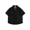 RESPÍDEME Camisa holgada de manga corta estilo chino, estilo antiguo, para hombre y mujer, transpirable, fina, CS108
