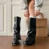 Botas Martin de suela blanda, realzadoras de altura, para mujer de baja estatura, estilo elegante 2026, botas de diseño de nicho con temperamento para mujer