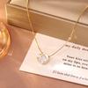Colar Feminino Corrente Clavícula Esmaltada de Camélia Estilo Coreano, Luxo Leve, Alto Padrão, Elegante e Versátil, Banhado a Ouro Cobre
