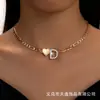 Comercio exterior europeo y americano Amazon nueva cadena para el cuello con letras en inglés collar de moda amor para mujer joyería regalo para novias