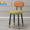 Silla de Maquillaje Moderna y Trendy para el Hogar Nórdico Taburete de Tocador Simple Engrosado Moderno para Habitación de Niña Silla de Comedor con Bolsa Suave y Respaldo Lujo Ligero