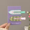 Pinza de Pato sin Costuras para Flequillo, Pinza Lateral para el Cabello para Mujeres, Accesorio Coreano para el Cabello de Primavera y Verano, Estilo Dulce Dopamina
