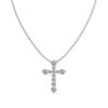 Moda Luz Luxo S925 Colar de Prata Esterlina Feminino Cruz Estrela Lua Arco Coração Forma Geométrica Zircão Clavícula Corrente Atacado
