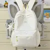Mochila da moda estilo coreano com estampa de estrelas, uma opção estilosa e de alta qualidade para alunos do ensino fundamental e médio, oferecendo grande capacidade para o uso diário.