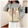 Tu Mismo Estilo Mochila Deportiva de Doble Hombro de Nylon para Fitness bajo el Brazo Impermeable para Viajes Diarios con Cierre de Cordón Unisex