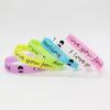 Pulsera luminosa de silicona con forma de estrella para pareja, anillo de goma fluorescente para la mano, pulsera luminosa de concierto para San Valentín.