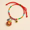 Pulseira de Corda Colorida do Festival do Barco Dragão Corda Vermelha Tecida à Mão Infantil Bebê Pequeno Zongzi Corda de Mão Presente de Lote Festival de Maio