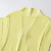 Nuevo Producto Verano 2026 Ropa de Mujer Transfronteriza Europea y Americana de Manga Corta con Cuello en V de Punto Ceñido a la Cintura Manga Corta W08 20007