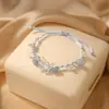 Pulseira de Alta Qualidade para Mulheres, Moderna e Elegante, Pulseira de Cristal de Imitação, Pulseira de Borboleta Nova de Nicho 2026, Presente para Melhor Amiga Joias