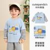 Camiseta de Manga Larga Kaka Panda para Niños Camiseta Básica para Niñas Ropa de Otoño para Niños Ropa Casual para Niños Pequeños Ropa de Moda para Niños