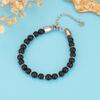 Moda Europea y Americana Nuevo Exquisito Hecho a Mano con Cuentas Ojo de Tigre Natural Turquesa Acero Inoxidable Acero Titanio Pulsera de Pareja Espiral