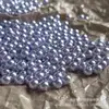 Aretes de Perla Redonda Perforada a la Mitad Imitación Perla del Mar del Sur Gris Humo Morado Brillo Fuerte Accesorios Colgantes para Collar DIY Hechos a Mano Perlas Sueltas Marca S