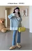 Tops de Maternidad 2025 Otoño Nuevas Camisetas de Manga Larga con Encaje Versátiles de Longitud Media Casual Camisas Base Resistentes