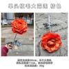 Fabricante de Flores Artificiais Laranja Pôr do Sol, Laranja Vermelho Pôr do Sol Arco para Corredor de Casamento com Tema de Outono Decoração Suave Flores Artificiais Atacado
