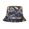 Moda Transfronteriza Sombrero de Pescador RPET Sombrero de Pescador a Cuadros Trendy Tendencia Nacional Sombrero Cubeta RPET Personalización Fábrica de Personalización