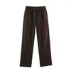 Comercio Exterior 2026 Otoño Nuevo Moda Europea y Americana Chaqueta Abrigo con Cuello Polo Traje de Pantalón Largo Casual para Mujer