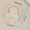 Diadema elástica suave transfronteriza europea y americana para bebé, accesorio para el cabello de banda delgada transpirable con flor de lazo para bebé