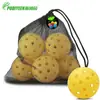 Pelota de Pickleball Esmerilada Moldeo Rotacional Material de Polietileno 26g Estándar Oficial Competición Duradera Anti-Grietas Equilibrada Vuelo de Precisión