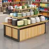 Expositor, estante para exhibición de cosméticos, vitrina central, vitrina para joyería, estante de supermercado de tres niveles, estante de exhibición promocional