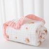 Colcha de Seersucker de Algodón Puro para Niños Se Puede Pedir con Especificaciones de Logo, Toalla de Baño para Bebé, Manta Colcha Estampada por Todas Partes para Bebés y Niños Pequeños