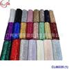 Tecido de lantejoulas com criptografia multicolor 3MM tecido totalmente bordado vestido de noiva vestido presente tecido para vestuário fábrica atacado
