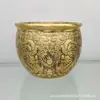 Ornamento de Tanque de Água Todo em Cobre com Dragões Duplos para Riqueza, Artesanato Feng Shui, Decoração de Sala de Estar em Casa, Presente de Inauguração, Cobre Puro