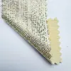Tecido com estampa de dedo listrada hot stamping dourado tiras de beleza tiras caneladas bolinhas moderno brilhante tecido para fantasia de apresentação de dança palco