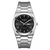 Marca Wlisth Reloj de Acero Transfronterizo para Hombre Calendario Dual Resistente al Agua Luminoso Reloj de Cuarzo Transmisión en Vivo Reloj de Comercio Exterior Modelo Popular