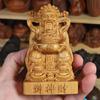 21cm [Auténtico] Ciprés de Taihang Dios de la Riqueza Adornos Decoraciones para el Hogar Artesanía Sólida para la Apertura Prosperidad