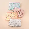 Cuecas Boxer Cartoon Femininas da Amazon, Roupa Íntima Infantil, Roupa Íntima de Algodão Quatro Cantos para Meninas do Ensino Fundamental, Estilo Quatro Cantos