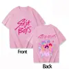 2026Saja Camiseta de Algodão com Gola Redonda para Meninos e Meninas Kpop Caçador de Demônios Tops Adultos de Manga Curta