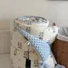 Manta CELING Estilo Coreano, Un Lado Algodón Tejido Súper Suave, Un Lado Terciopelo de Frijol Calmante, Individual/Doble Persona, Lavable a Máquina, Colcha de Primavera/Otoño, Colcha de Invierno