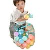 Cubo de Almacenamiento Multifuncional Juguete para Niños Muñeca Caja de Almacenamiento Transparente Taburete de Almacenamiento para Sentarse Taburete Pequeño Taburete de Almacenamiento