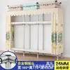 Guarda-roupa de aço de porta dupla extra-espesso, guarda-roupa simples, guarda-roupa de quarto extra-grande estilo chinês, guarda-roupa de cabeceira, armário de armazenamento e organização
